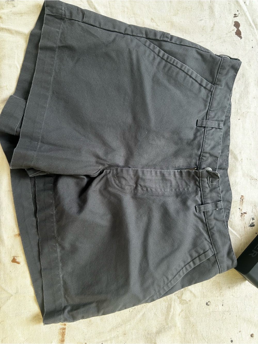 Patagonia Stand-up Shorts- Men's Charcoal Flat-Front Classic.